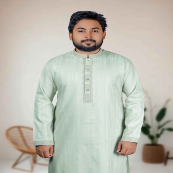 লাইট পেষ্ট কালার পাঞ্জাবী - (163)